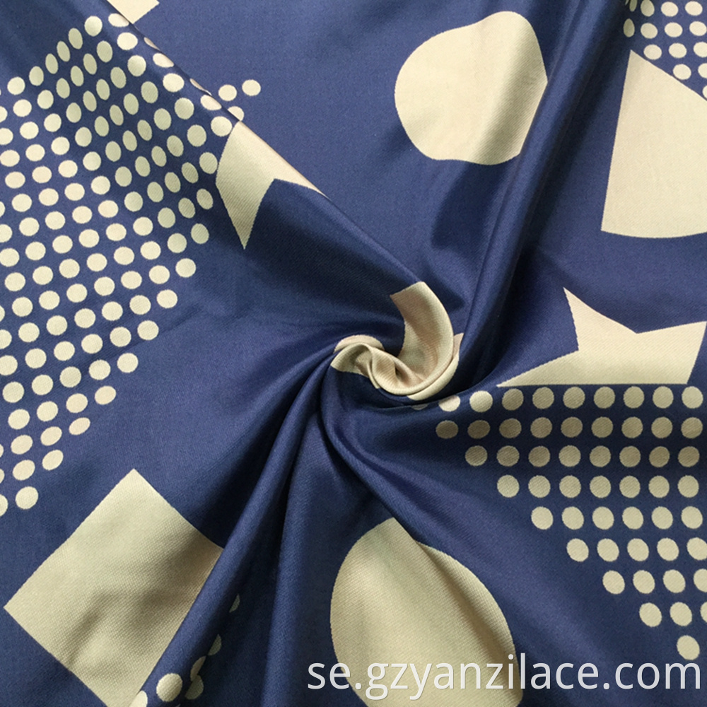 Blue Jacquard Fabric